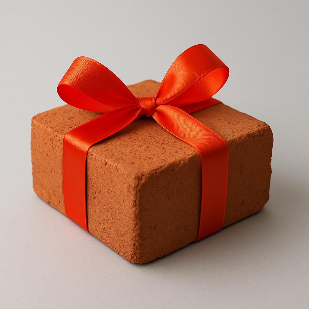 Кирпич с лентой